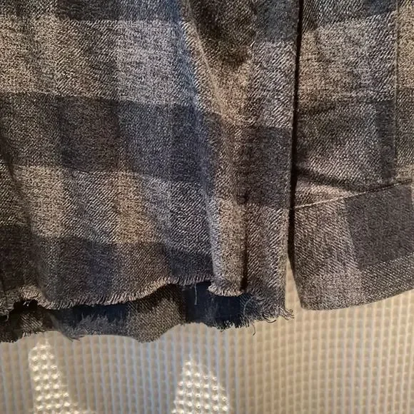 Iro Grey and Blue Plaid Shirt, Size S - Picture 5 of 7